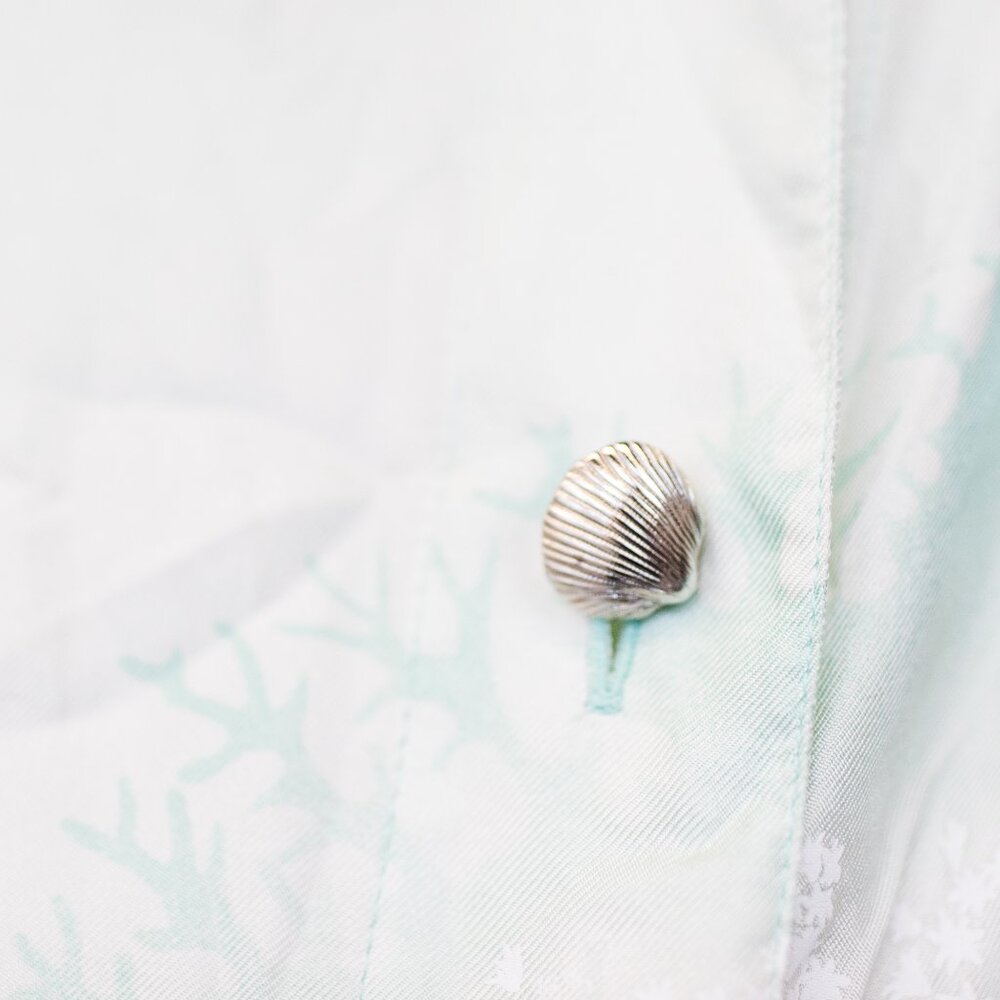 Escada Silver And Blue Blouse - image 4